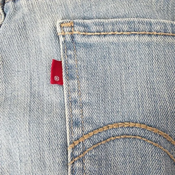 Levis 518 Bootcut Jeans Womens 11 Medium Wash Blue Denim Mid Rise Stretch - Picture 11 of 16